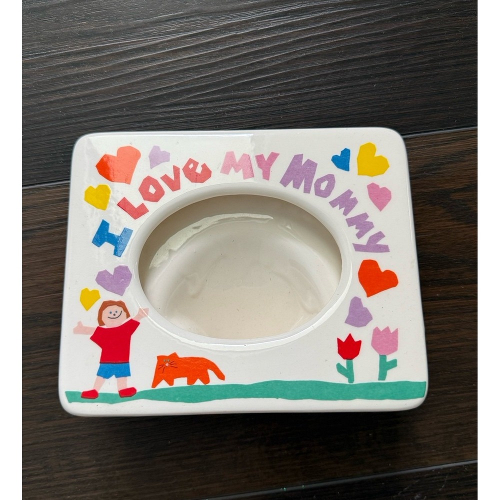 Russ Berrie "I Love My Mommy" Ceramic Photo Frame